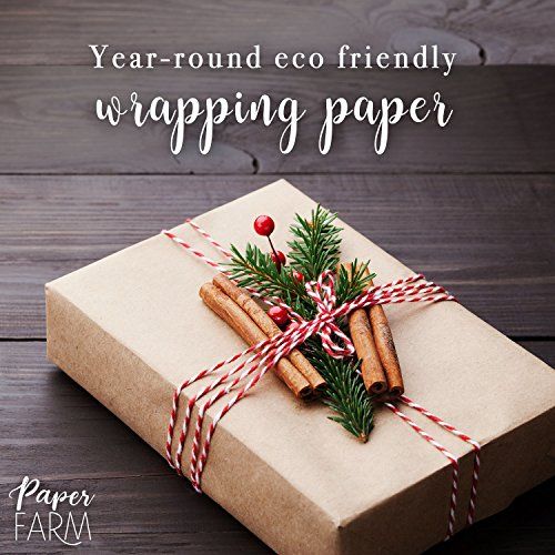 Brown Recyclable Christmas Wrapping Paper - Temu
