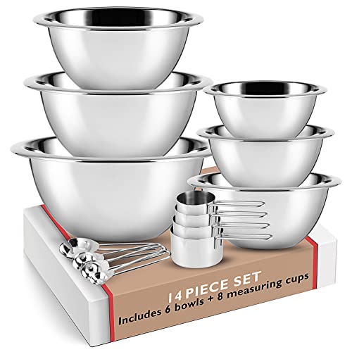 EATEX Stainless Steel Mixing Bowls 