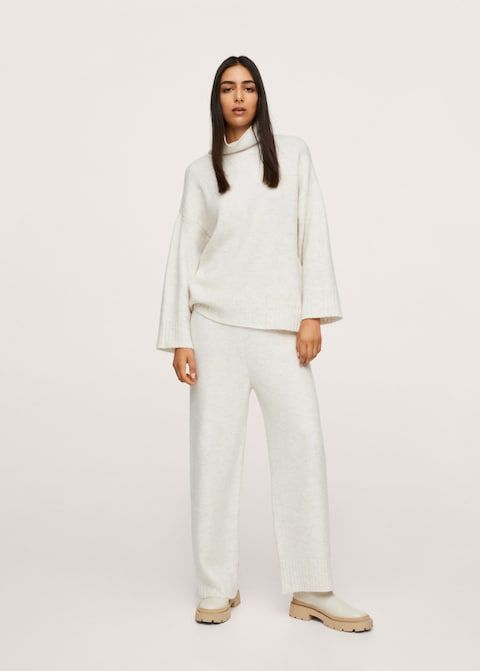10 coord set con pantaloni larghi in lana moda Inverno 2022