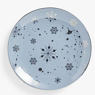 Snow Stoneware Side Plate, 20cm, Blue