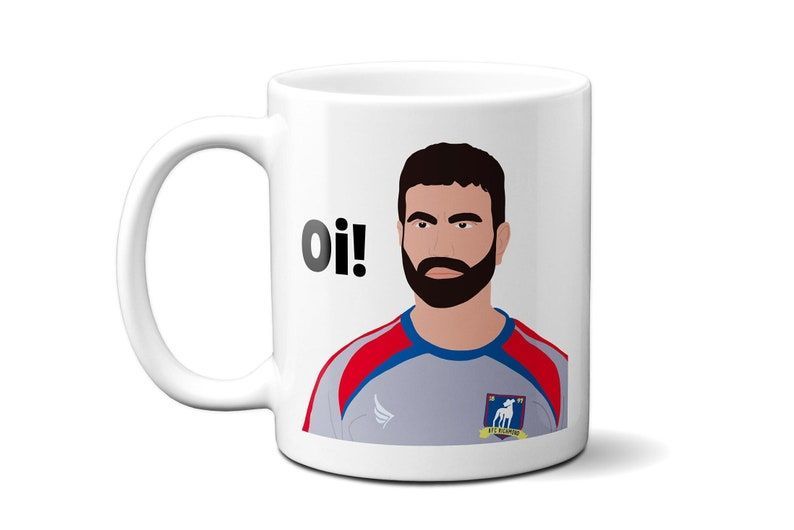 Roy Kent-inspired 'OI' mug