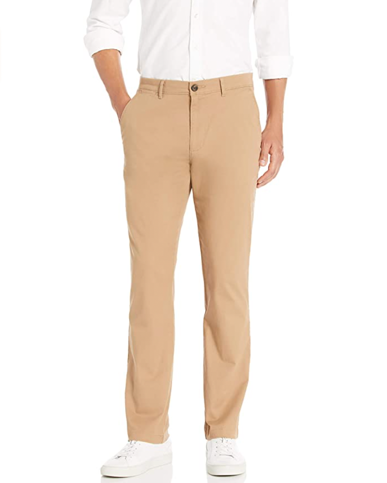 Athletic-Fit Stretch Khaki Pants