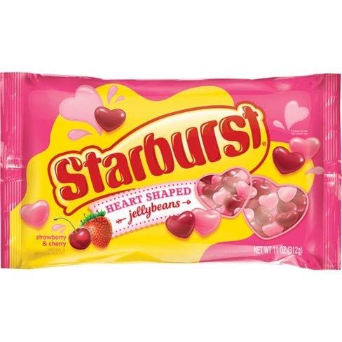 Starburst Strawberry & Cherry Heart-Shaped Jellybeans