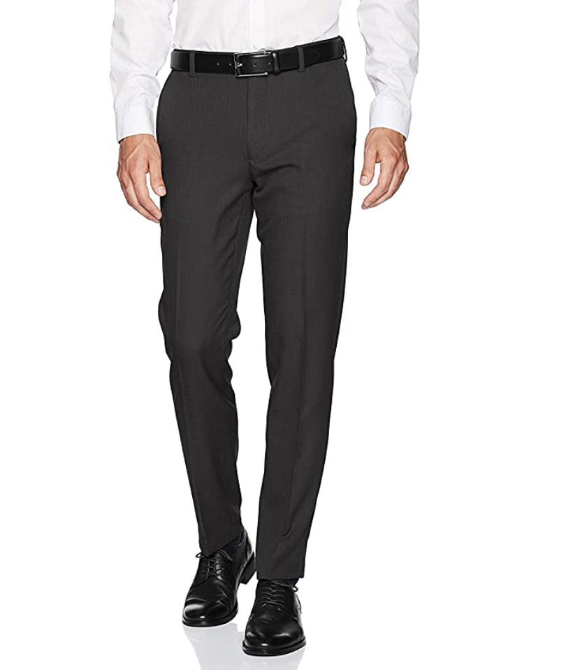 mens black office trousers