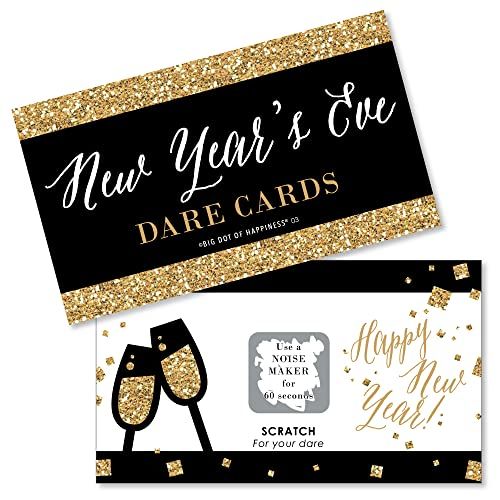 New Year's Eve Party Game Scratch Off Dare Cards