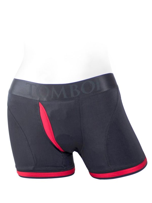 Tomboii Fabric Boxer Brief Harness Red