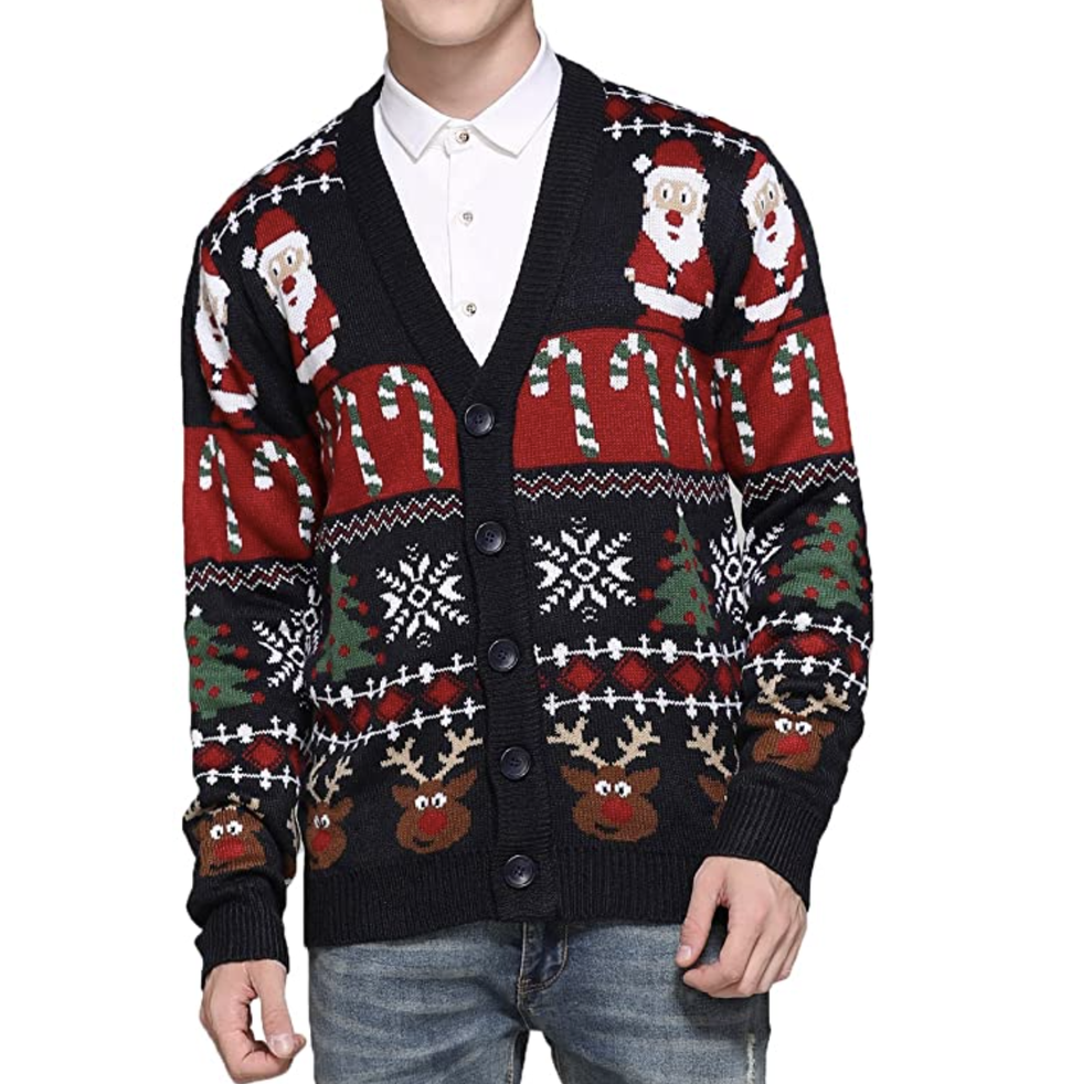 Men's Ugly Christmas Sweater Cardigan