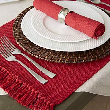 Fringed Christmas Placemats