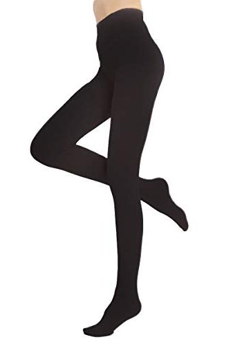 300g Women's Plus Size Thermal Tights With Fleece Lining For