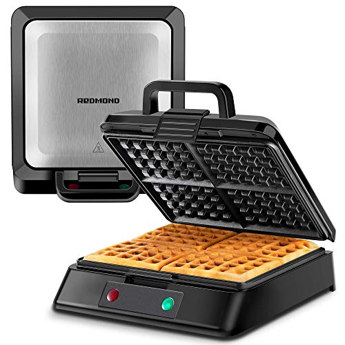 Redmond Non-Stick 4 Slice Belgian Waffle Maker