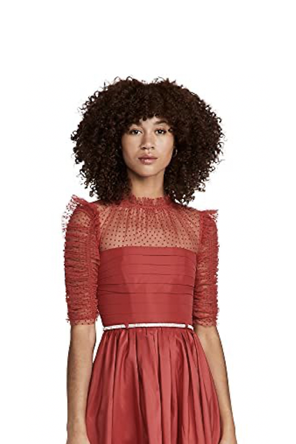Red Taffeta Mini Dress
