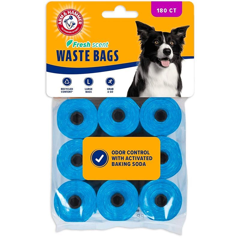 Unscented 2 Dispensers 60 Rolls /1200 Bags HOMMP Poop Bags-Dog Waste Bags 
