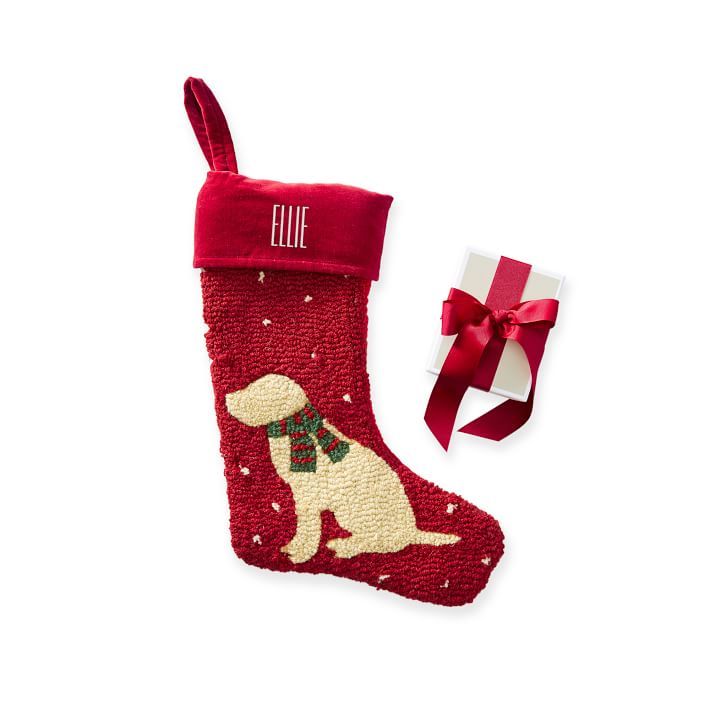 Details about   Dog Red White Satin Pet Christmas Stocking  I LOVE MY YORKIE Holiday Time New 
