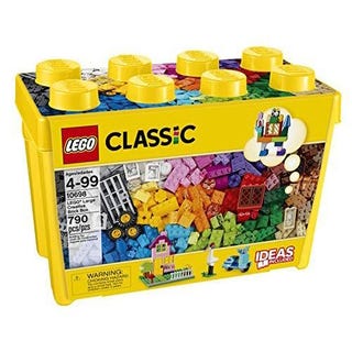 LEGO Classic Large Creative Brick Box 10698 Build Your Own Creative Toys, Kids Building Kit (790 Pieces)