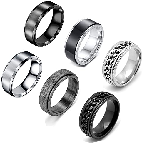 6 anillos para hombre