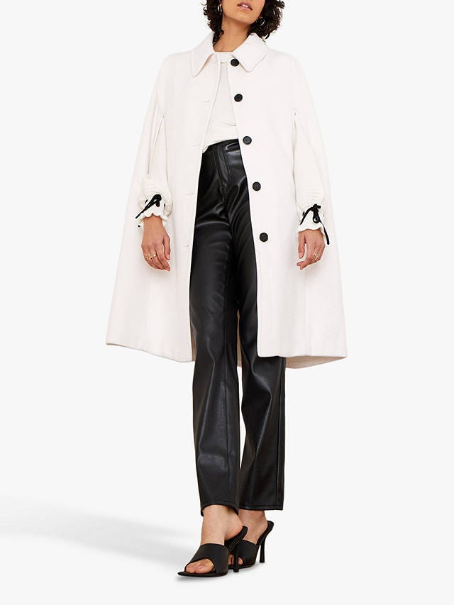 Monsoon Caroline Coat, White (30% off)