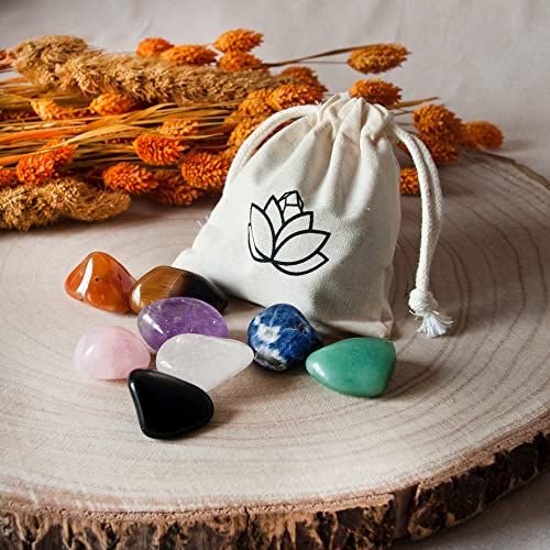 Set piedras curativas para la meditación
