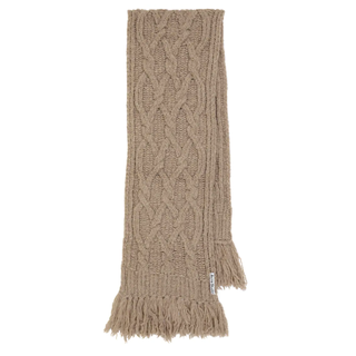 Twisted wool-blend scarf