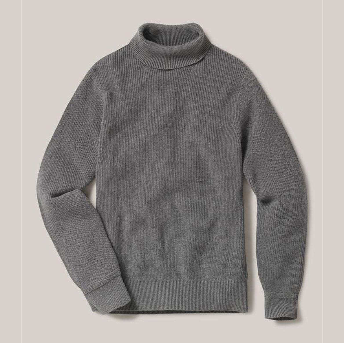 Essentials Men's Long-Sleeve Soft Touch Turtleneck Sweater 
