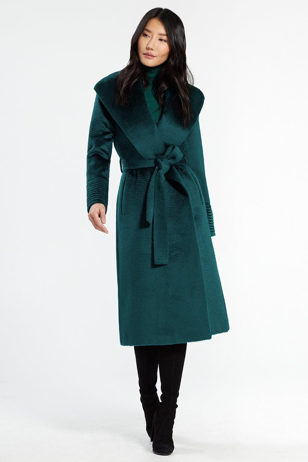 Shawl collar winter outlet coat