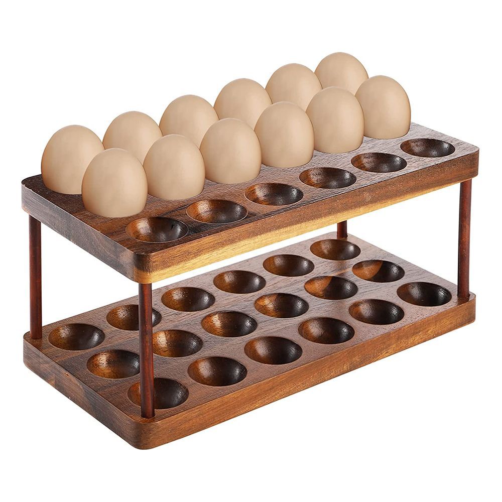 Cold Deviled Egg Tray 24 Egg Halves Chilling Platter for Ice or Fruit-Veggies K47 
