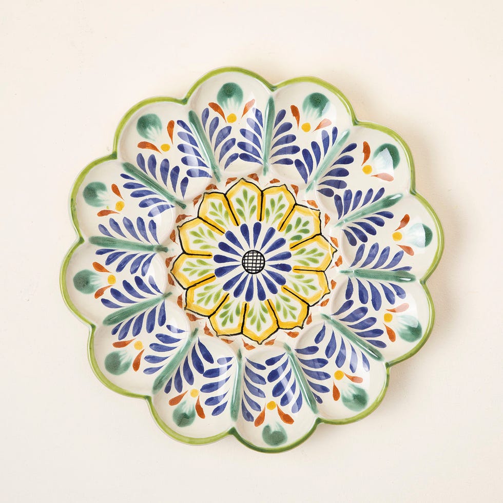 Floral Deviled Egg Plate