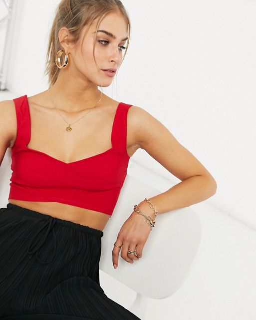 Red Cropped Top