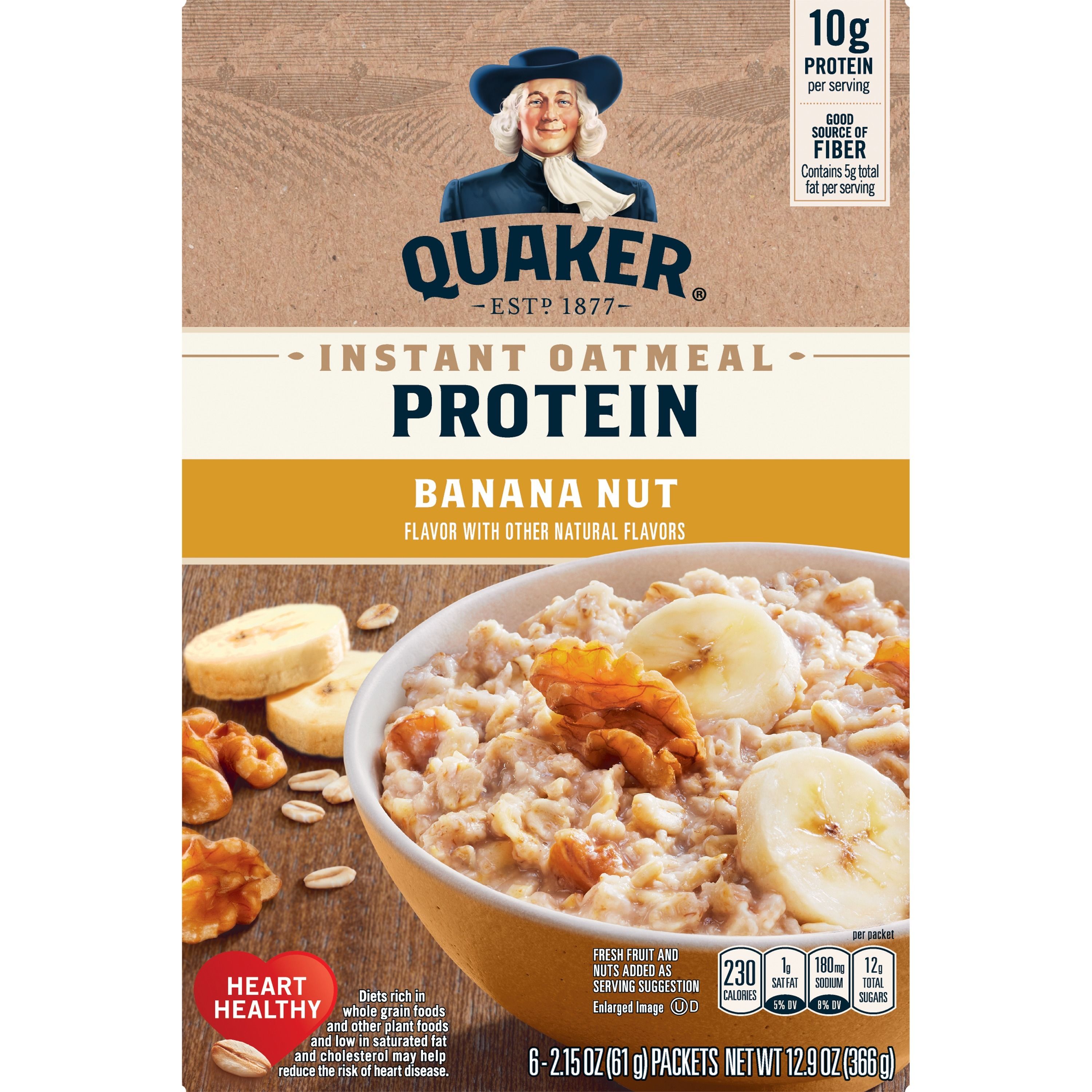 Quaker Protein Instant Oatmeal Banana Nut