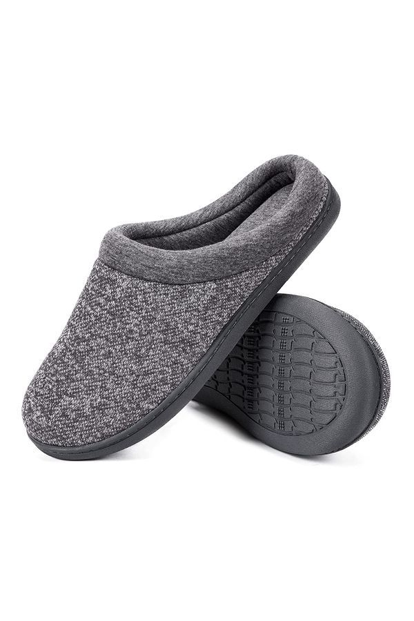 Womens Memory Foam Slippers Comfort Wool-Like Plush Fleece Lined House Shoes for Indoor & Outdoor 