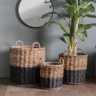 Eino Baskets in Black and Natural