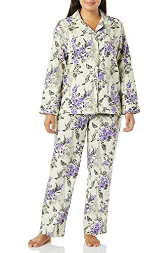 Women's Flannel Pajama Two Piece Set 