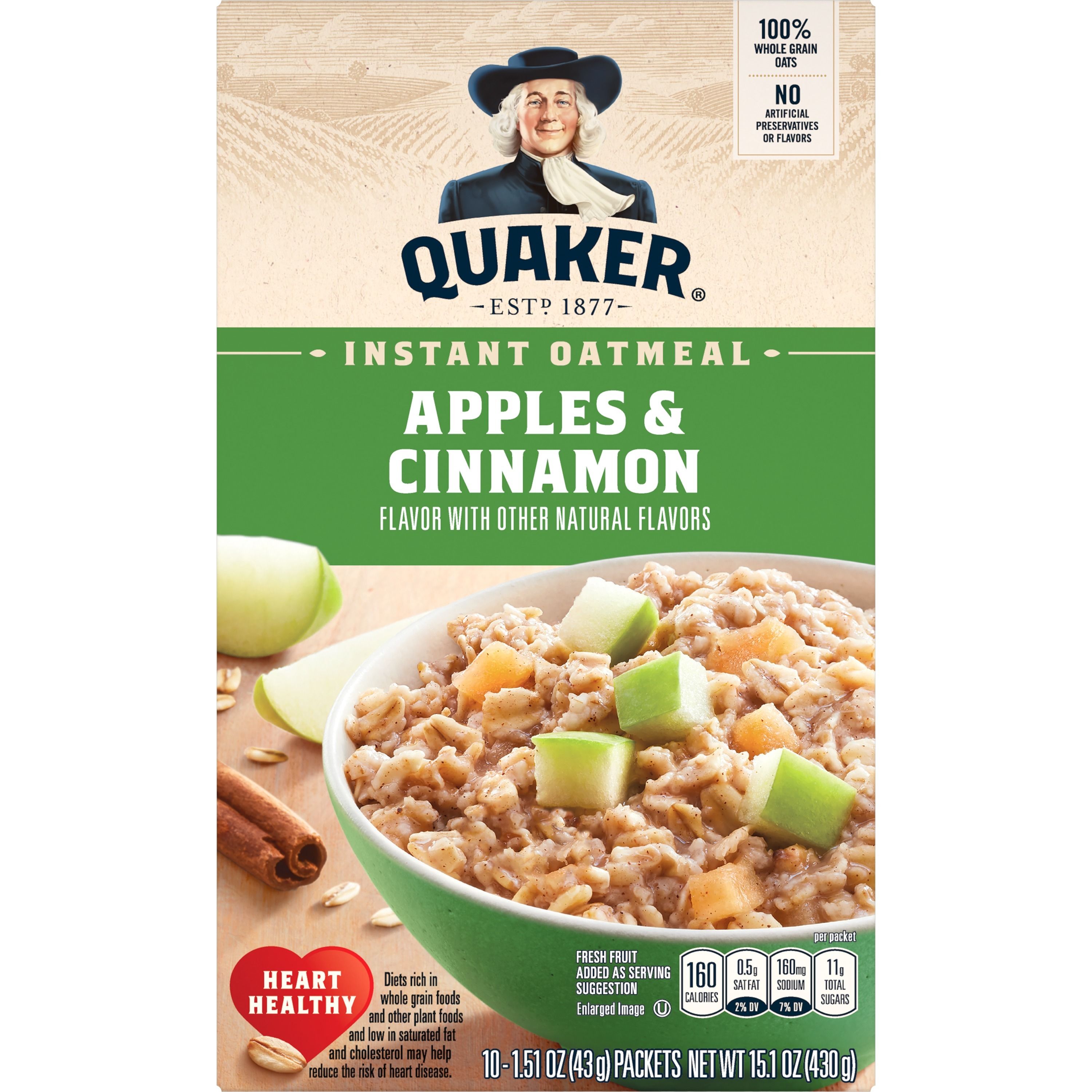 Quaker Instant Oatmeal Apples & Cinnamon