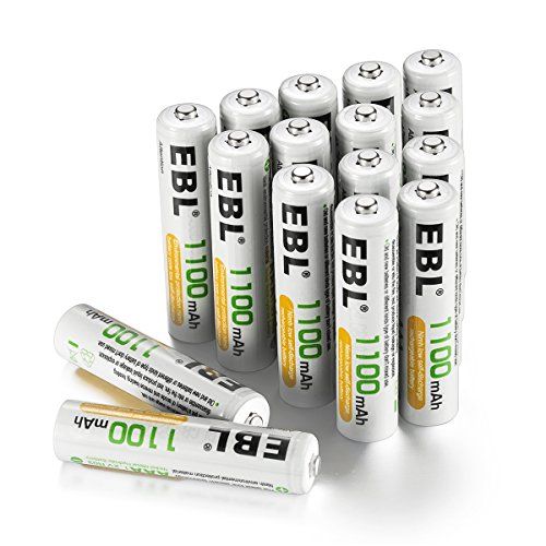 Rechargeable AAA Batteries (16-Pack)