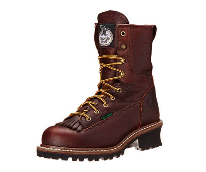 8-In. Safety Toe Logger Boots