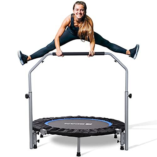  JumpSport 39 Inch Beginner Friendly Portable Foldable  Rebounder Fitness Trampoline with Access to Free Workout Videos for Exercise,  Black : Sports & Outdoors