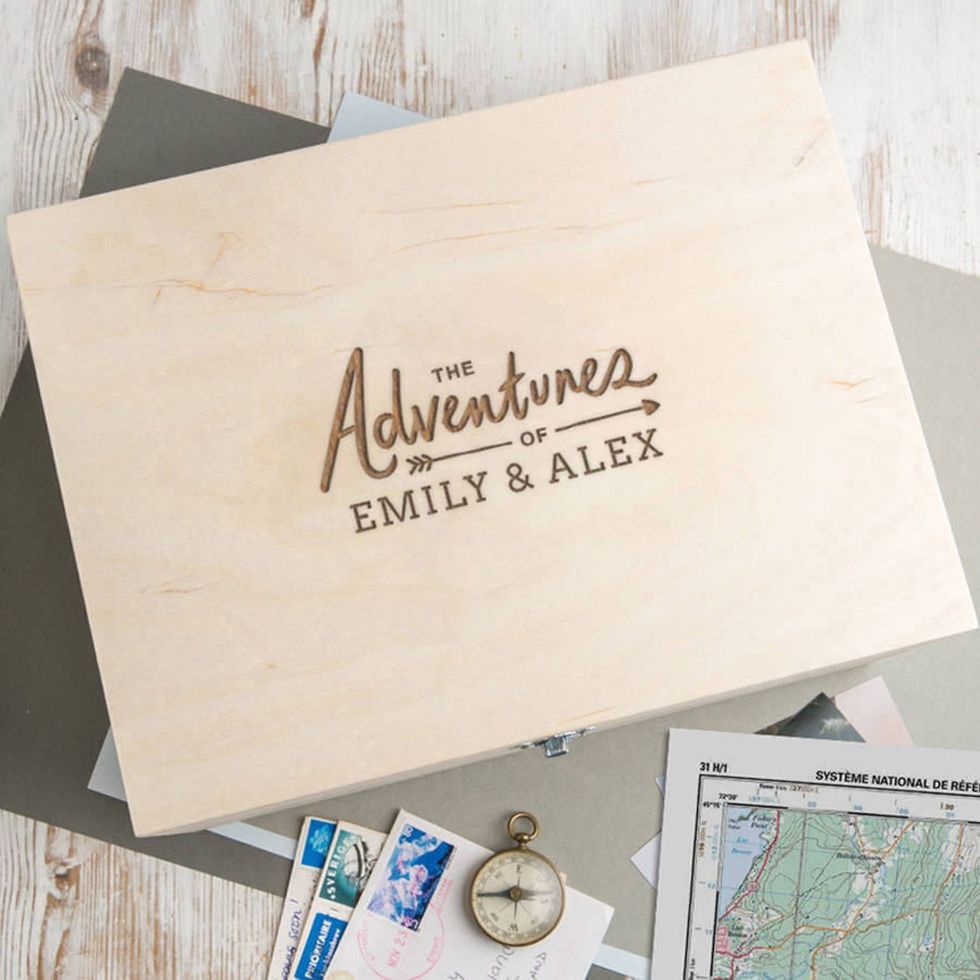 Personalized Wooden Keepsake Box 