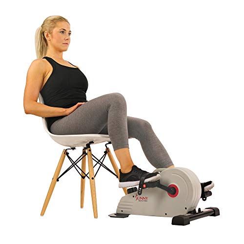 Niceday 2-in-1 Under Desk Elliptical - Seated/Stand, Manual, Quiet,  Adjustable Resistance, Foot Pedal Exerciser, Ideal for Seniors.