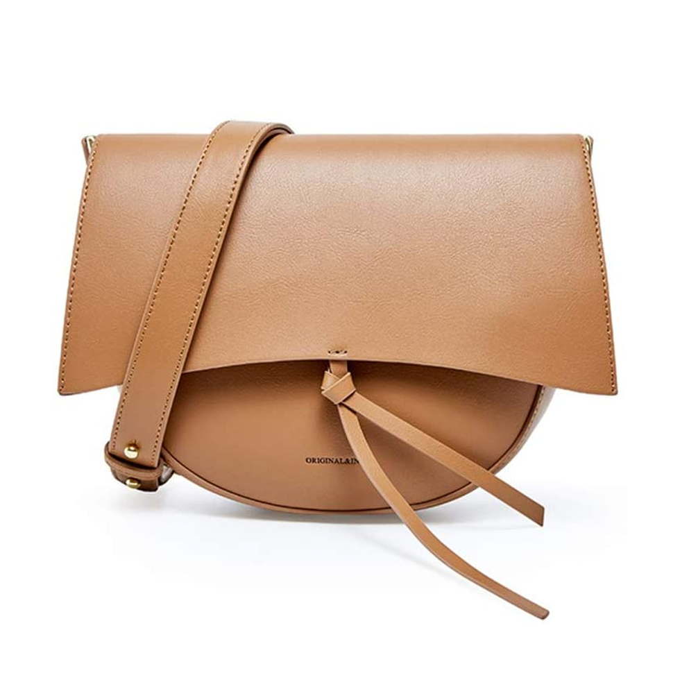 Leather Medium Shoulder Bag with Adjustable Straps