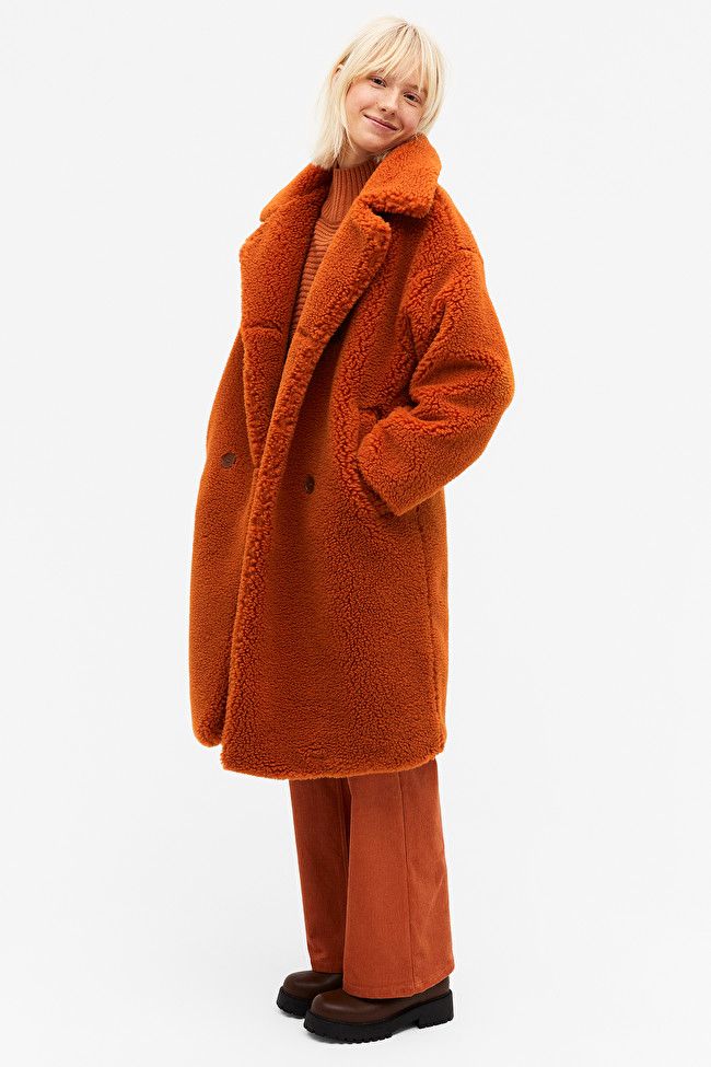 top shop teddy bear coat