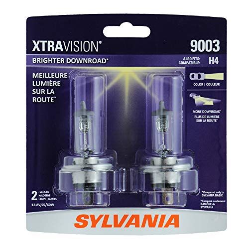 Sylvania 9003XV.BP2 (also fits H4) XtraVision Halogen Headlight Bulb, (Contains 2 Bulbs)