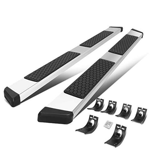 5.5 Inches Honeycomb Step Pad Side Nerf Bar Running Boards Compatible with Ram 1500 2500 3500 Crew Cab 09-20, Stainless Steel, Polished Chrome