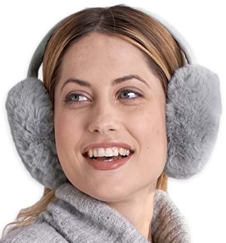 Mwfus Girls Women Cute Sequins Earmuffs Winter Warm Ear Warmers