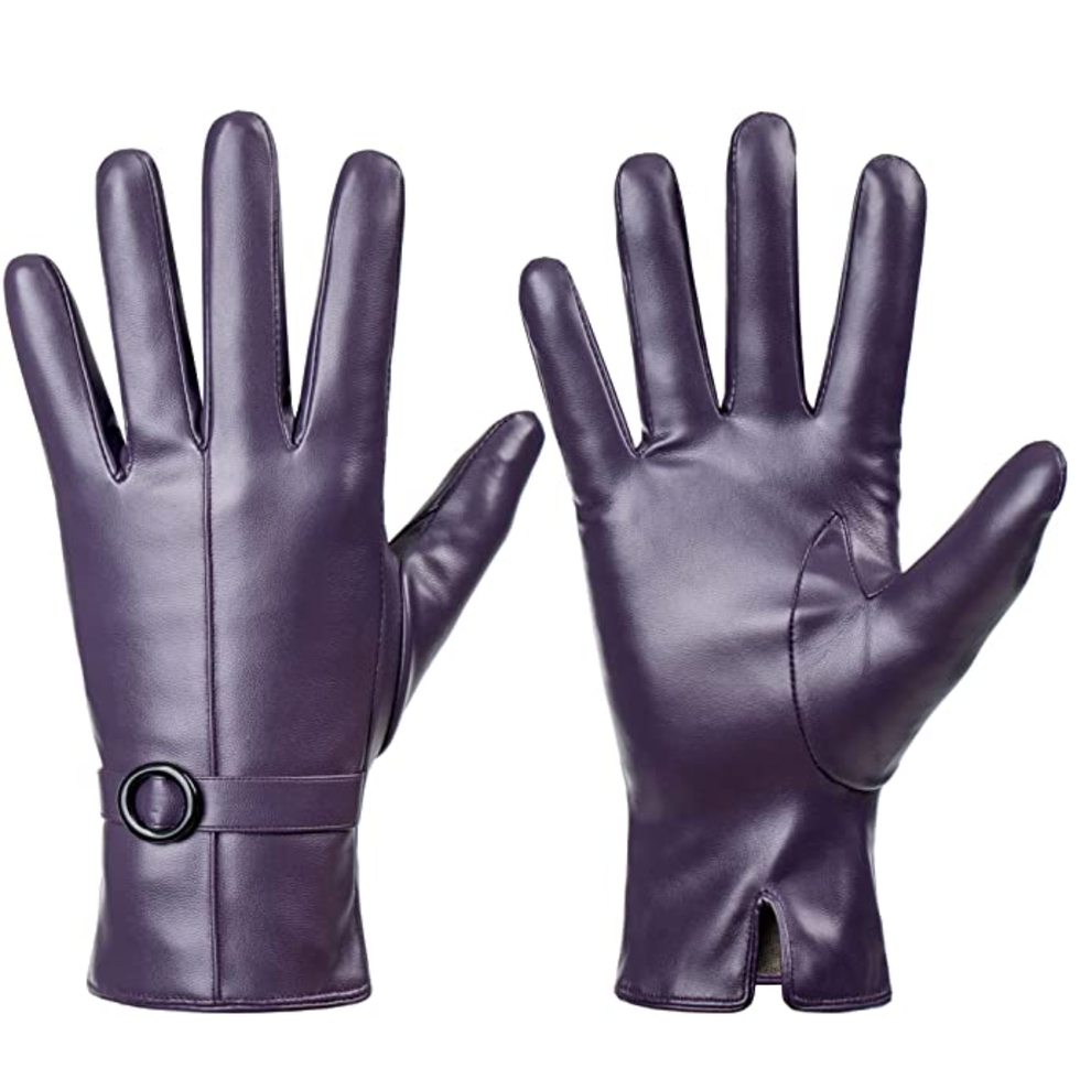 Touchscreen Warm Lambskin Gloves
