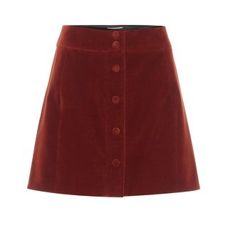 Velvet Miniskirt