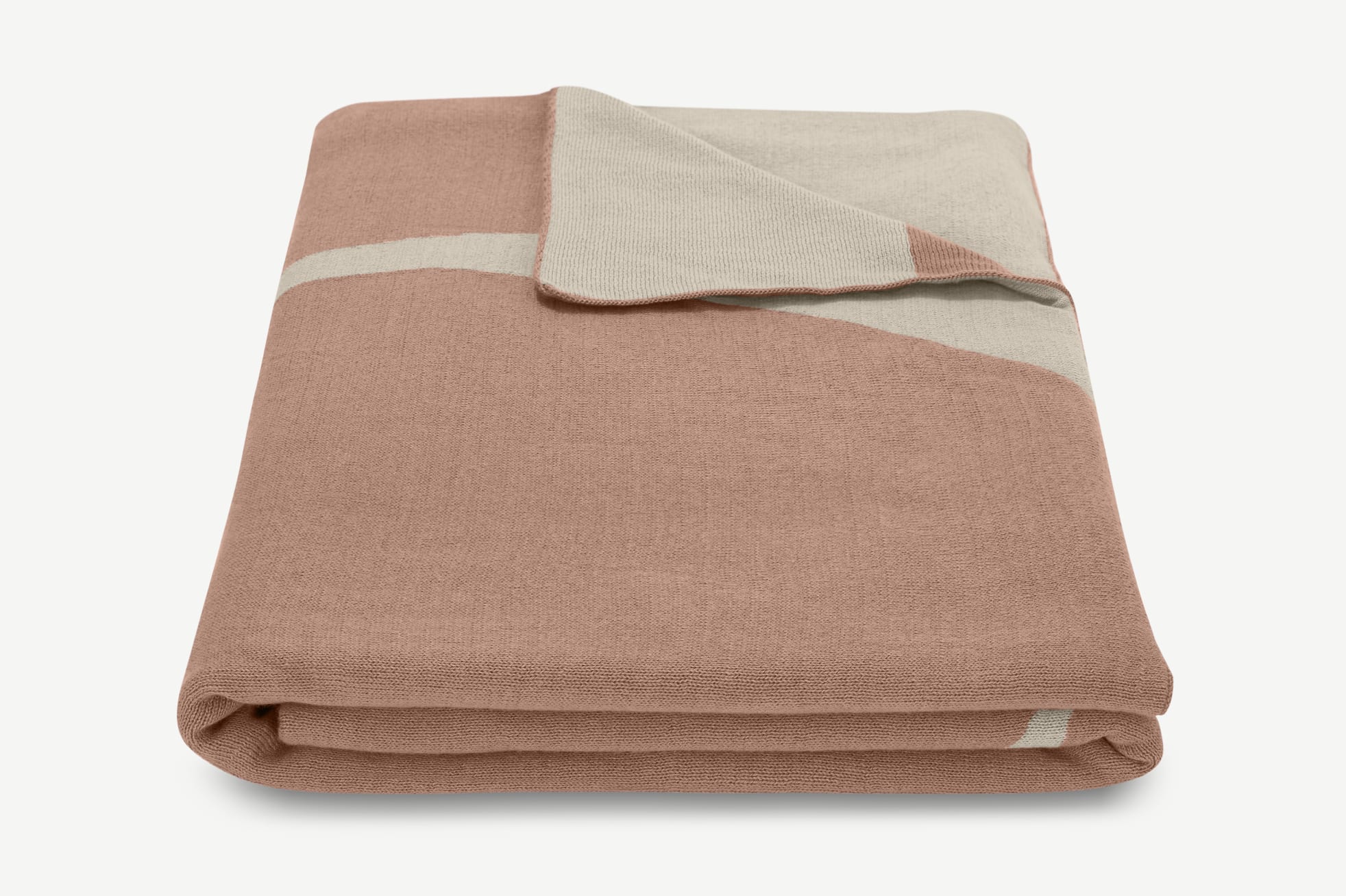 100{30865861d187b3c2e200beb8a3ec9b8456840e314f1db0709bac7c430cb25d05} Cotton Knitted Throw, 130 x 170cm, Pink