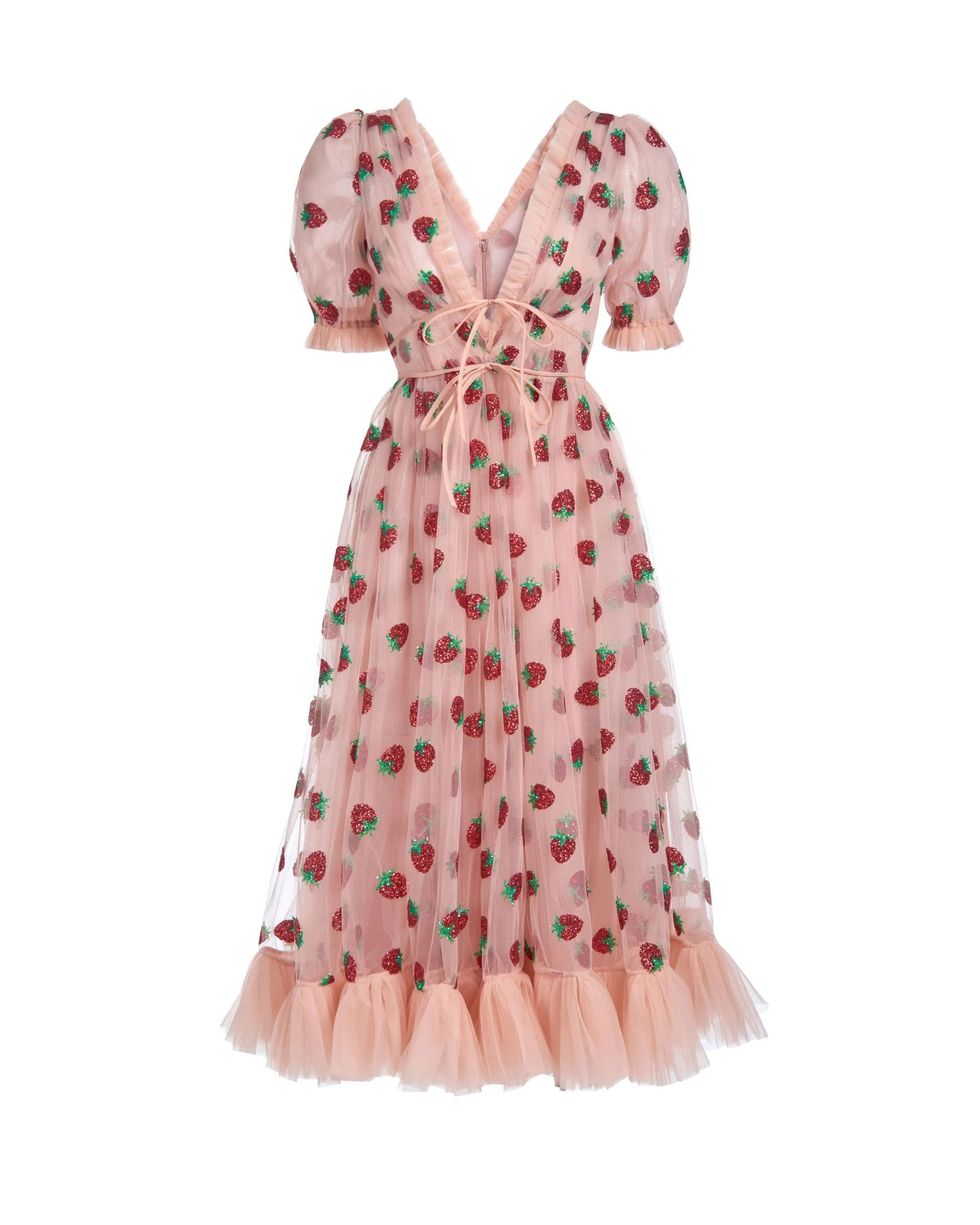 Lirika Matoshi Strawberry Midi Dress