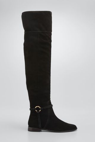 Alps Knee Suede Riding Boots