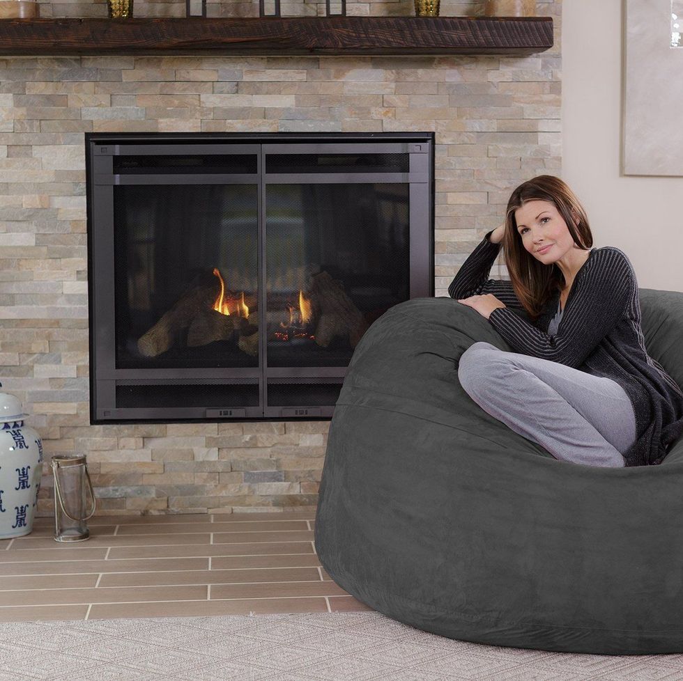 Trule Jumbo Bean Bag Cover - Soft And DIY -2-Way Zipper For Easy