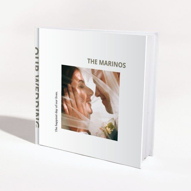 Traditional Linen Wedding Photo Album Book Bound Photo Book Modern