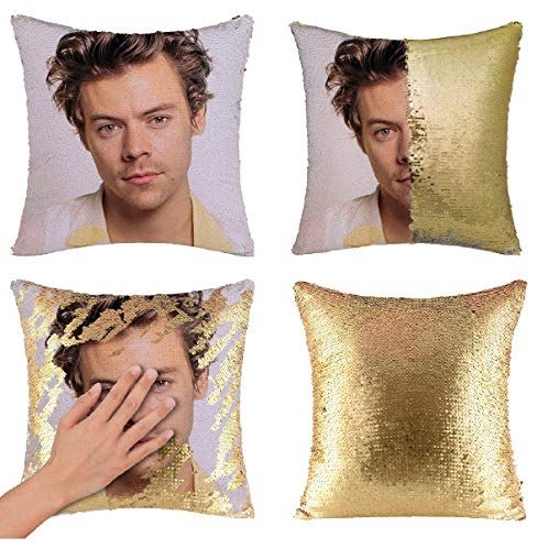 Harry Styles Sequin Pillow Case 